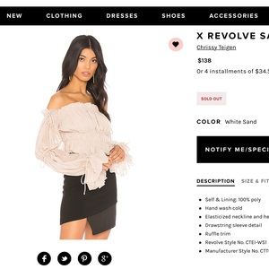 Chrissy Teigen X Revolve top